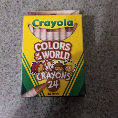 New 24 pc Crayola Colors of the World Markers - Skintone Markers NIB
