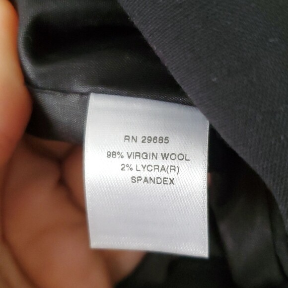 Pendleton Black Virgin Wool Blend Jacket Size 6 - image 6