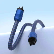 P25 OFC Pure Copper Cord Rhodium Plated US/EU Plug HiFi Audiophile Power Cable