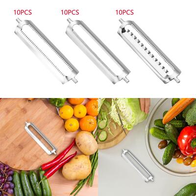 10 Stück Ersatzklingen für Gemüseschneider, Kartoffelschäler,