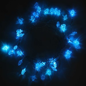 40 Blue Berry Battery Operated Led Christmas Lights 180cm Cable Image Is Loading 40 Blue Berry Battery Operated Led Christmas Lights
