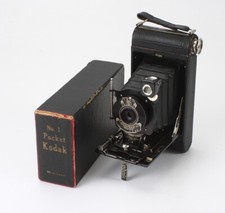 KODAK NO. 1 POCKET AUTOGRAPHIC, BOXED, PINHOL...