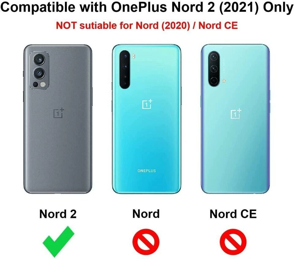 For OnePlus Nord 2 5G Case Shockproof Stand Rugged Red Blue One Plus Phone Cover - Image 2 of 4