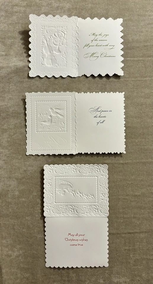 6 Carol's Rose Garden Christmas Cards Wilson Fine Arts Mixed Lot No Envelopes - Image 3 of 4