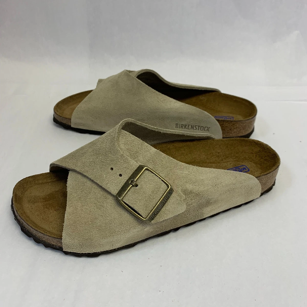 Birkenstock New w o Box Arosa Taupe Suede Soft Footbed Regular