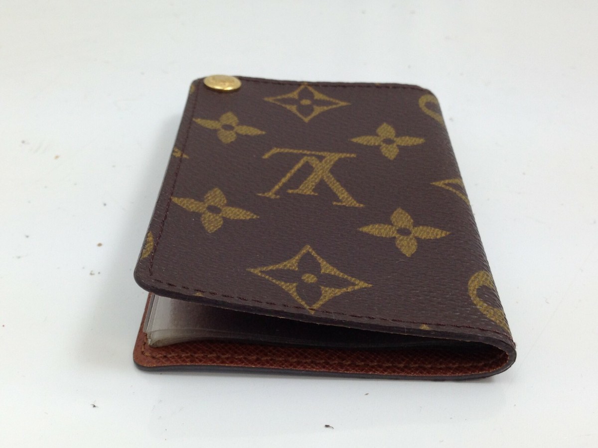 Auth Louis Vuitton Monogram Etui Plastic Card Case 7J190260g