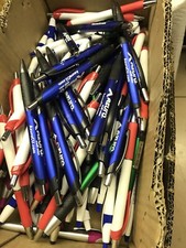 100 Assorted Misprint Pens Retractable Plastic Some With Stylus