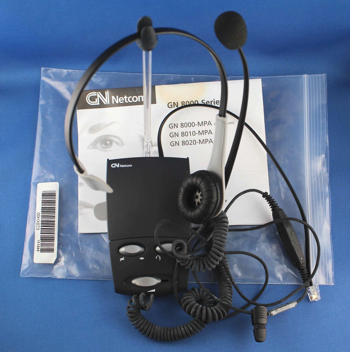 GN Netcom Headset and 8000 MPA Amplifier for Telephone Systems
