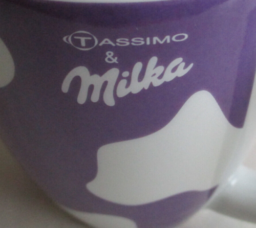 Milka Tassimo -  Kakao Kaffeebecher Becher Tasse - Milka weiße Kuhflecken - Bild 1 von 7