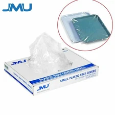 500/Box Dental Tray Sleeve Cover Standard Size B Clear Plastic 10.5 " x 14 "