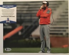 GUS MALZAHN SIGNED AUBURN TIGERS 8x10 PHOTO BECKETT BAS COA D32924