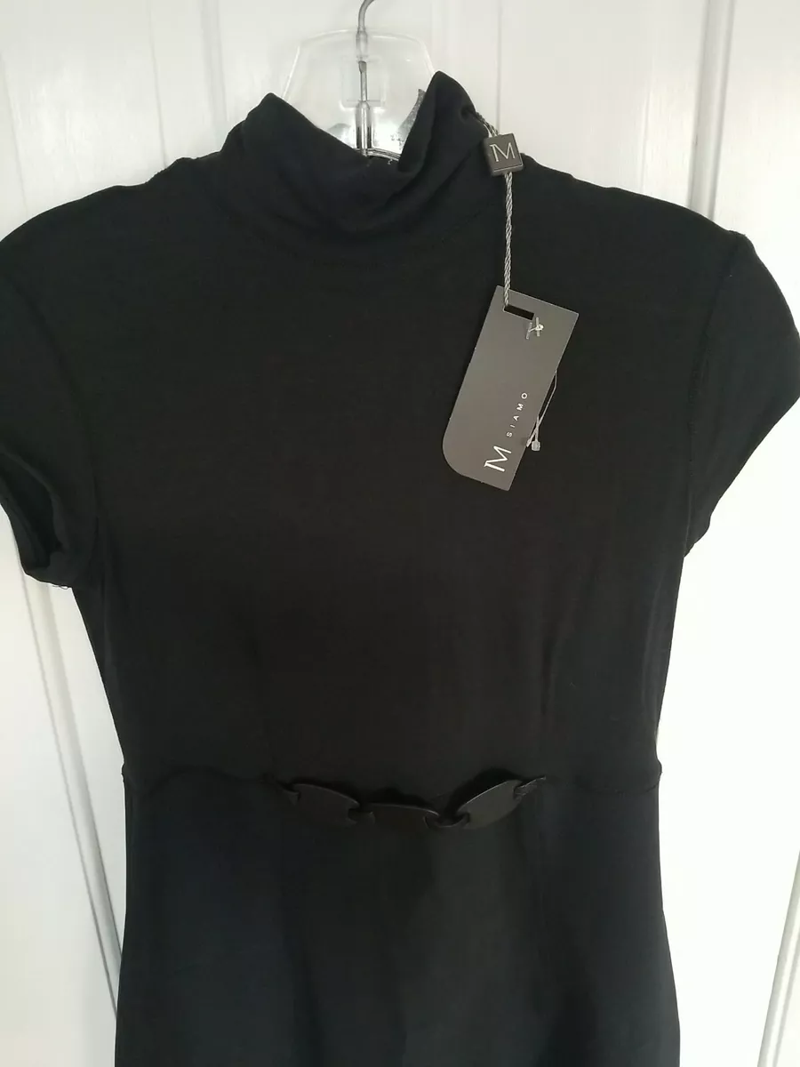 Navy short shop sleeve turtleneck