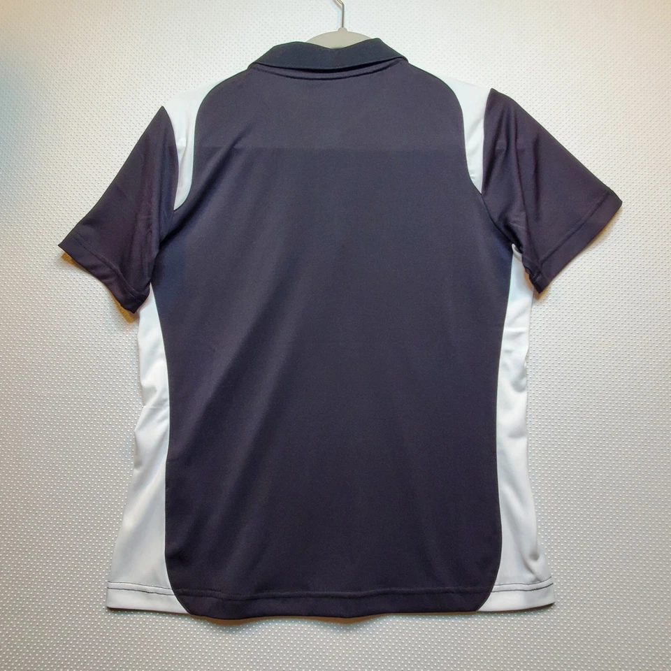 Camisa polo Tri-Mountain Performance para mujer pequeña negra blanca bloques de colores Foto 3 de 4