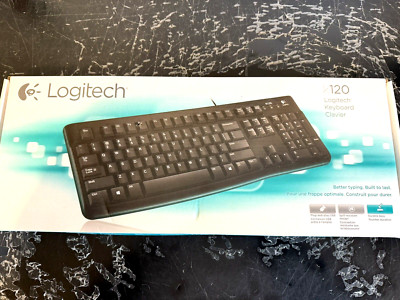 Logitech K120 Desktop Keyboard USB Black- NEW