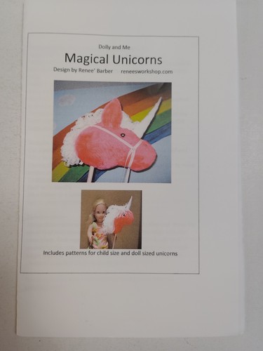 Unicorn Stick Pony Child Doll Size Dolly Me Craft Sewing Pattern UC Sierra's - Picture 2 of 7
