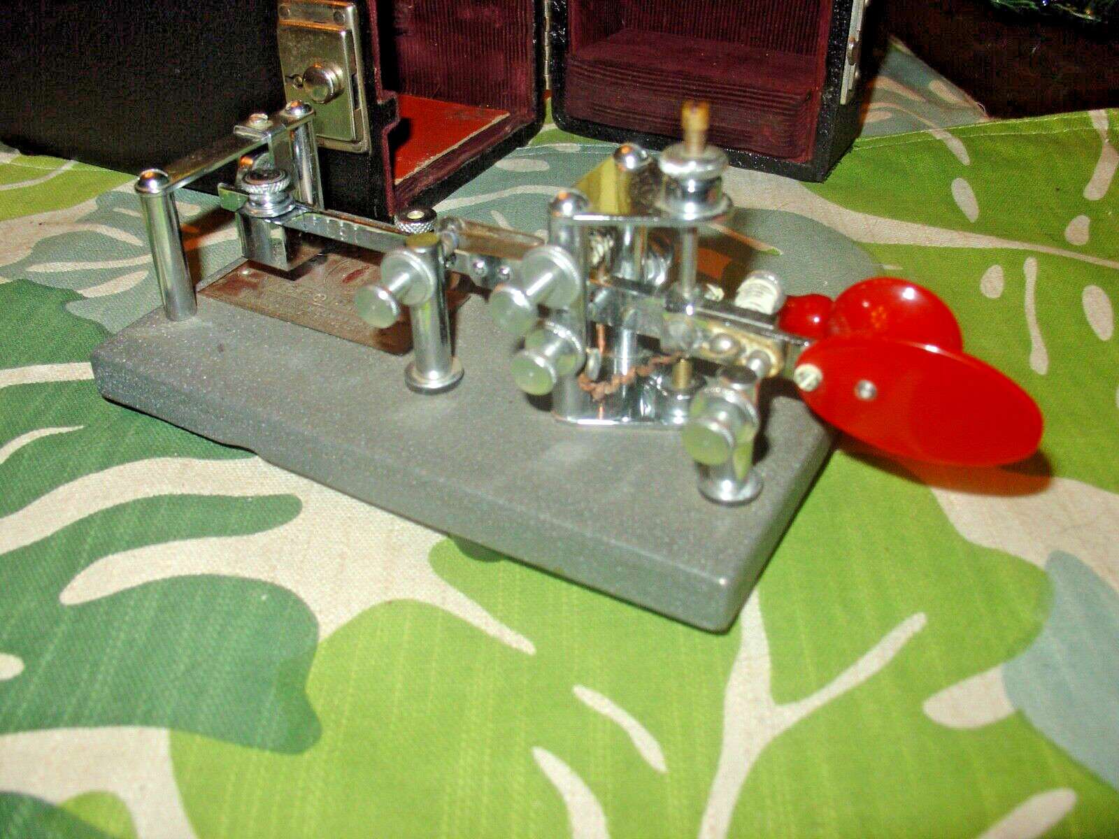 1944 Vibroplex Lightening Bug 833 Broadway St NY  SN 135200, WW2 Key with Case