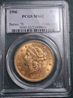 1906 $20 Gold Liberty Double Eagle PCGS MS62 Philadelphia