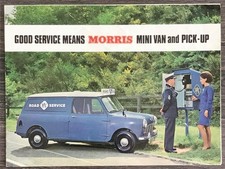 MORRIS MINI VAN & PICK UP Sales Brochure MAY 1969 #2552/B