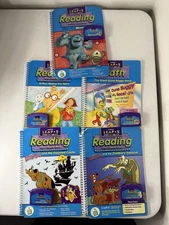 Lot of 5 Leap Frog Interactive BOOKS AND CARTRIDGES Leap Pad Learning System