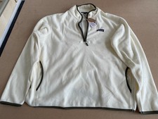 Patagonia White Fleece Jacket Pullover Size Large