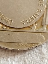 Médaille En Argent Doré Signée A. Rivet - Pour Les Sports Jeunesse - XIXème