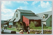 Olde Mistick Village Mystic CT Mill Water Wheel GAF COLOR Postcard