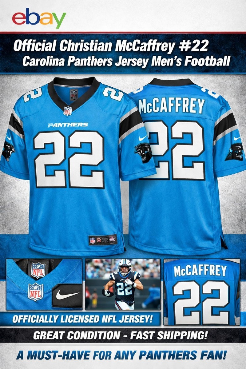Nike Christian McCaffrey #22 Carolina Panthers NFL Jersey Mens