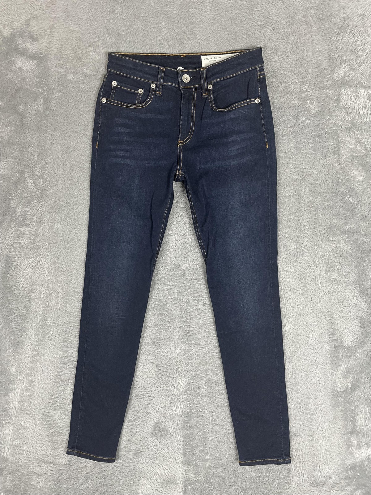 Rag & Bone Jeans Womens 25 Blue Cate Mid Rise Ankle Skinny Carven Stretch Denim