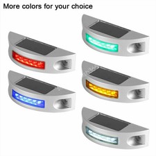 6 LED Solar Power Auto Wall Light Outdoor Waterproof Garden Driveway Step Lamps