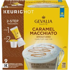 36/PACK - Gevalia 2-Step Caramel Macchiato K-Cup  Froth Packets BULK PACKAGING