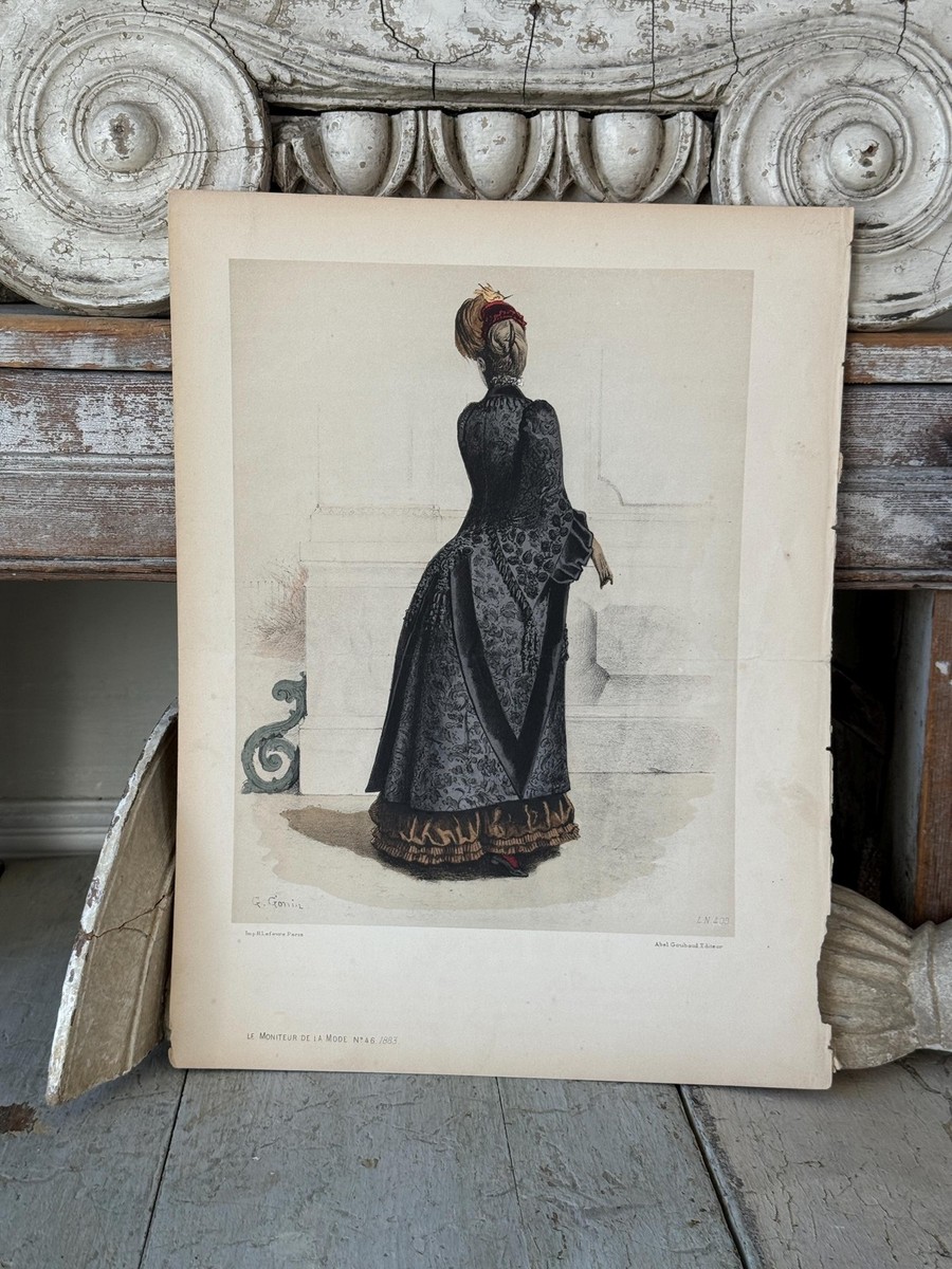 1883 Le Moniteur de la Mode Historical 1883 Paris Fashion French