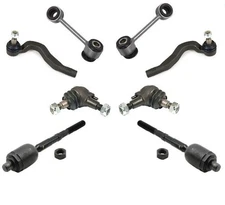 For 98-03 Mercedes E320 4 Matic AWD Inn & Out Tie Rods Ball Joints Sway Bar 8pc
