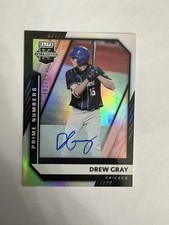2021 Elite Extra Edition Drew Gray Chicago Cubs Prime Numbers Auto #102/190