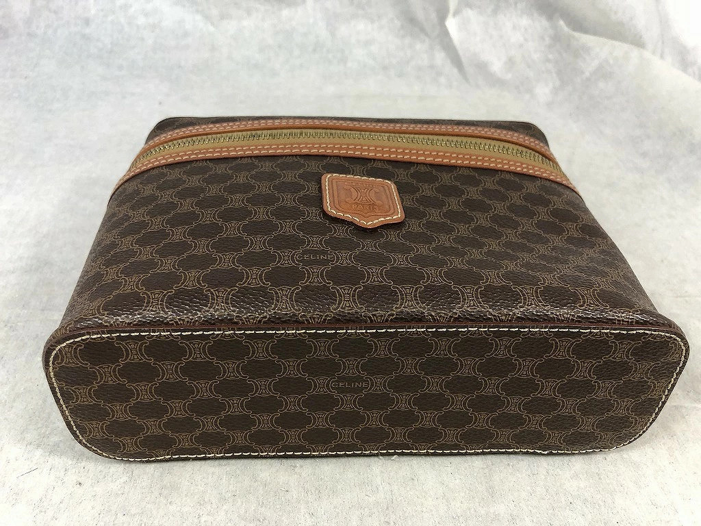 Celine Macadam Pattern Brown Mini Bag Vintage Aut… - image 5