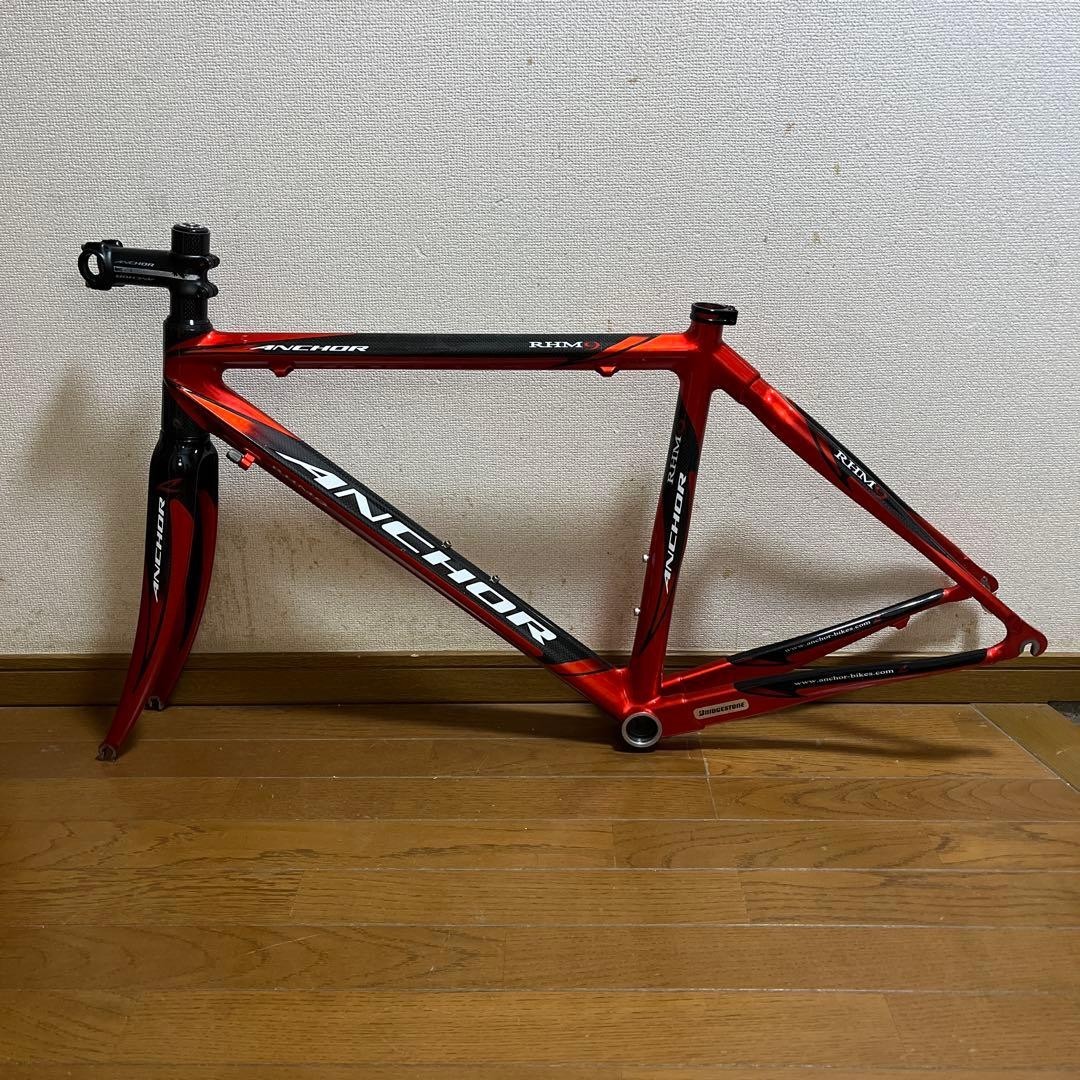 Bridgestone Anchor RHMQ Carbon Road Freme Set Red Black Size 46cm