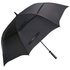 LANBRELLA Golf Umbrella Extra Large Oversize 80 Inch 80 inch, C1.2 Black