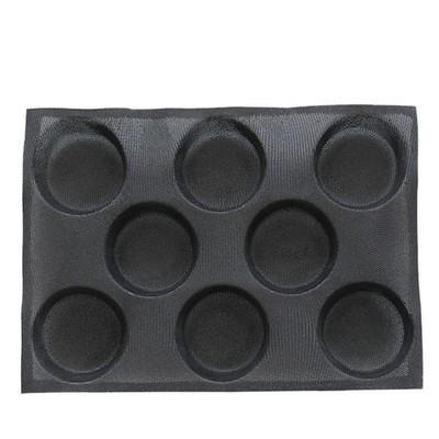 1Pc Reusable Silicone Burger Bun Mold Non Stick High Temperature Bakeware