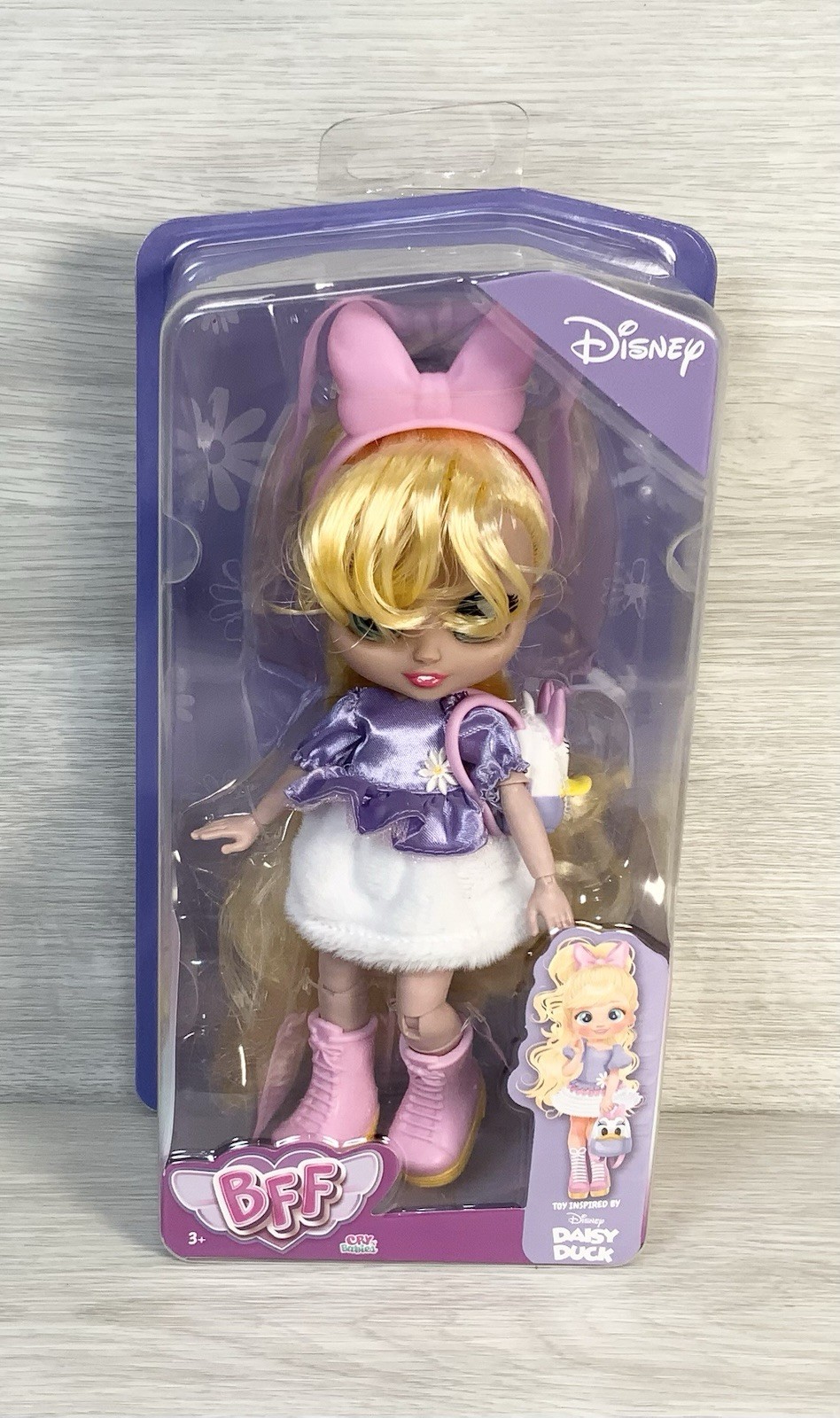 Disney Cry Babies BFF Daisy Duck 20cm Moveable Toy Doll with Accessories