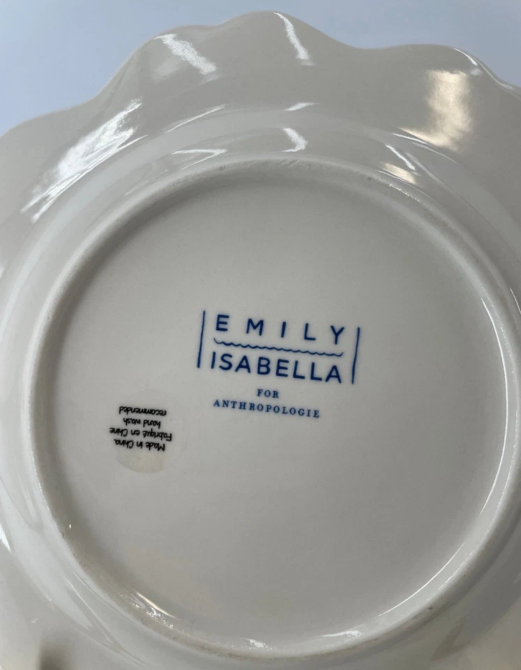 RARO NUEVO CON ETIQUETAS Plato Anthropologie EMILY ISABELLA Navidad Scottie Perro Árbol Plato Foto 3 de 3