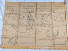 Rare Fraser Snow White Rug Hooking Pattern 30" X 45" Fairy Tale Primitive VTG