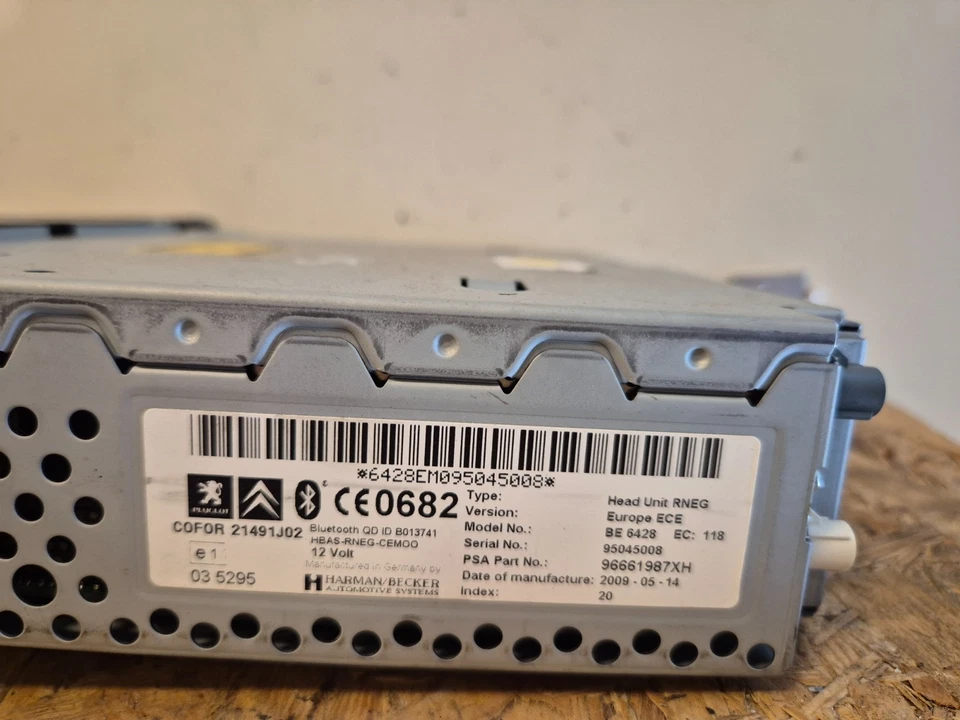 Peugeot 308 2007 bis 2013 radio navigation mit bluetooth RNEG 96661987xh - Bild 4 von 4