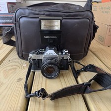 Canon AE-1 35mm SLR Film Camera W/ 50mm FD Film Tested Working Great