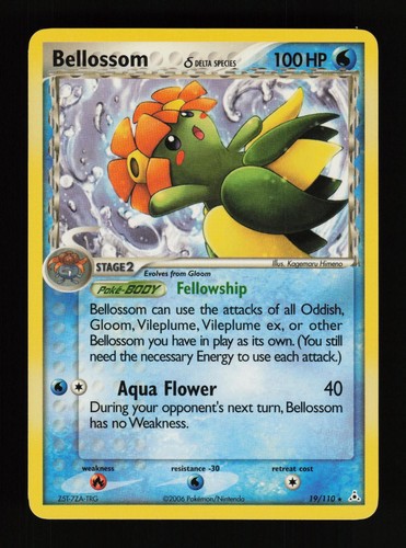 Bellossom 19/110 Rare Holon Phantoms Pokemon Cards