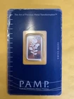 Rare 2.5 Gram Silver Bar PAMP Rosa Bar In Assay .999 Fine Silver C003469