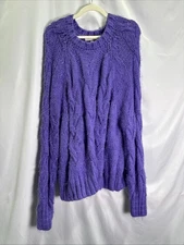 Love, Whit by Whitney Port Purple Chunky Sweater Size XL