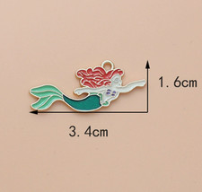 Lot Cartoon princess charm Pendant DIY bracelet earring Jewelry Making