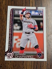 2025 Topps Series 1 #167 Andres Chaparro Washington Nationals Baseball Card (RC)