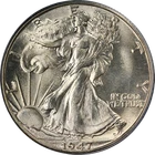 1947-D Walking Liberty Half OGH PCGS MS64 Great Eye Appeal Strong Strike