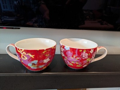 2 x Cappuccinotasse Chinese Rose Von Pip Studio Home Rot