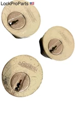 CORBIN RUSSWIN 3 MORTISE CYLINDER 1-1/8 Size WITH 1 KEY , All 3 Sam Key .